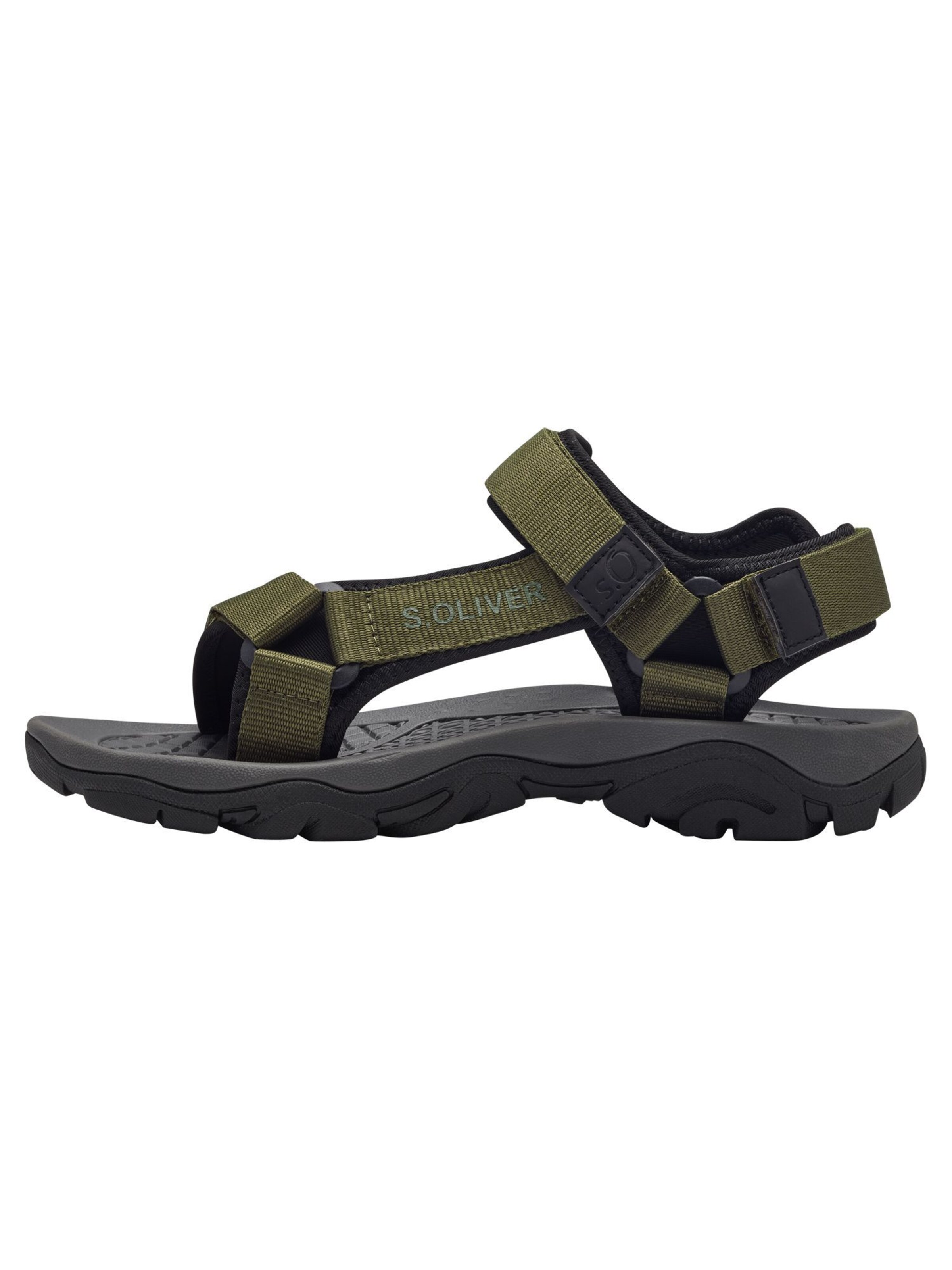 s.Oliver Hiking Sandals in Black