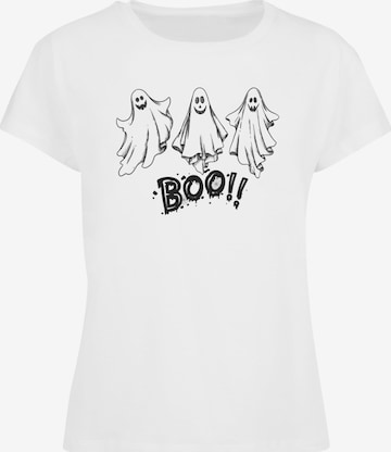Maglietta 'Halloween - Boo' di ABSOLUTE CULT in bianco: frontale