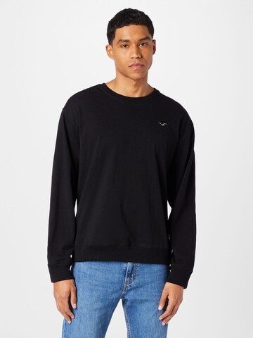 Cleptomanicx Sweatshirt 'Ligull' in Schwarz: Vorderseite