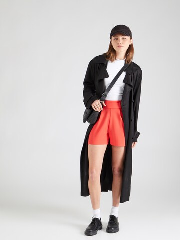 JDY Regular Pleat-Front Pants 'JDYGEGGO' in Red