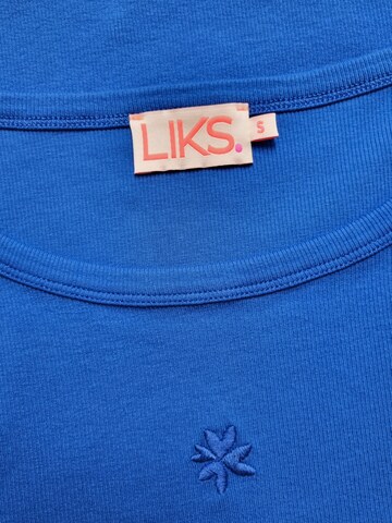 LIKS. Munich Top 'Top Rippe' in Blauw