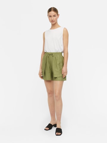 OBJECT Loose fit Trousers 'Ava' in Green