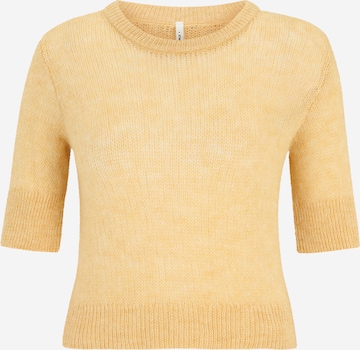 Only Petite Trui 'ONLKRISTY' in Geel: voorkant