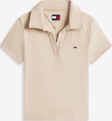 T-shirt Tommy Jeans en beige : devant