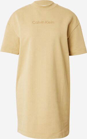 Calvin Klein Jurk 'HERO' in Beige: voorkant