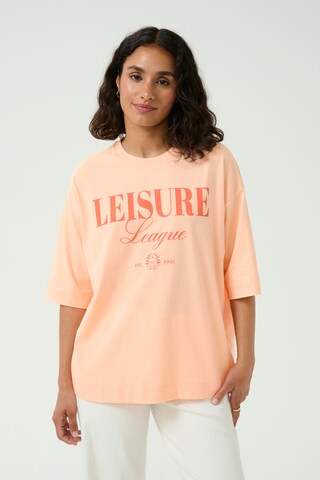 T-shirt 'Gissa' Kaffe en orange : devant