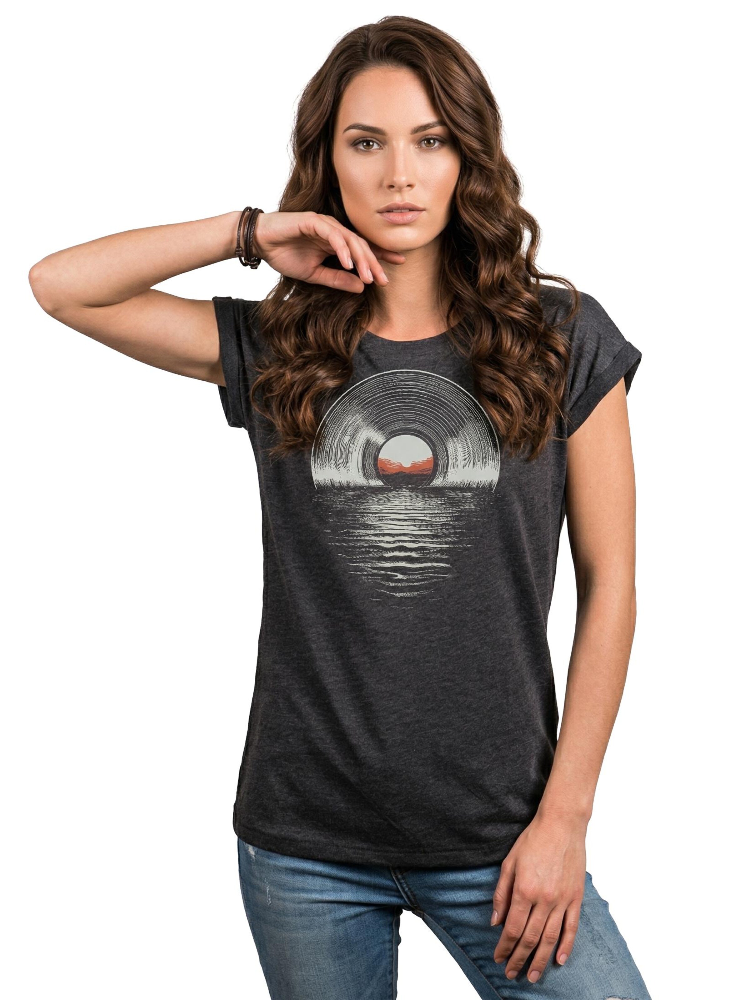 MAKAYA Shirt 'Sea Record' in Grey