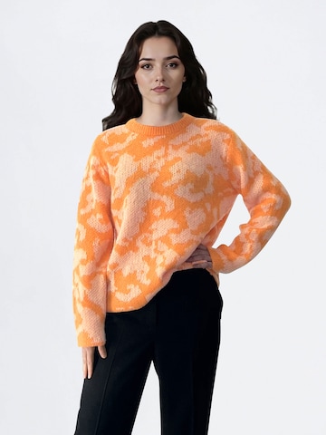 VILA Pullover 'VIMATTA' in Orange: Vorderseite