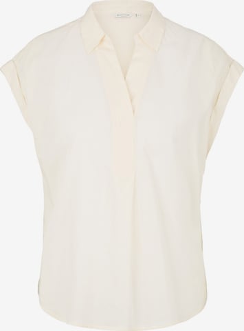 TOM TAILOR Blouse in Beige: front