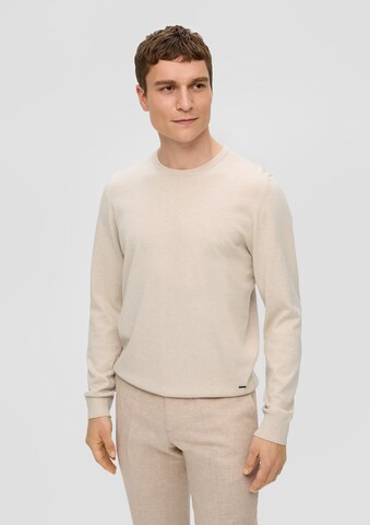 s.Oliver BLACK LABEL Pullover in Beige: Vorderseite