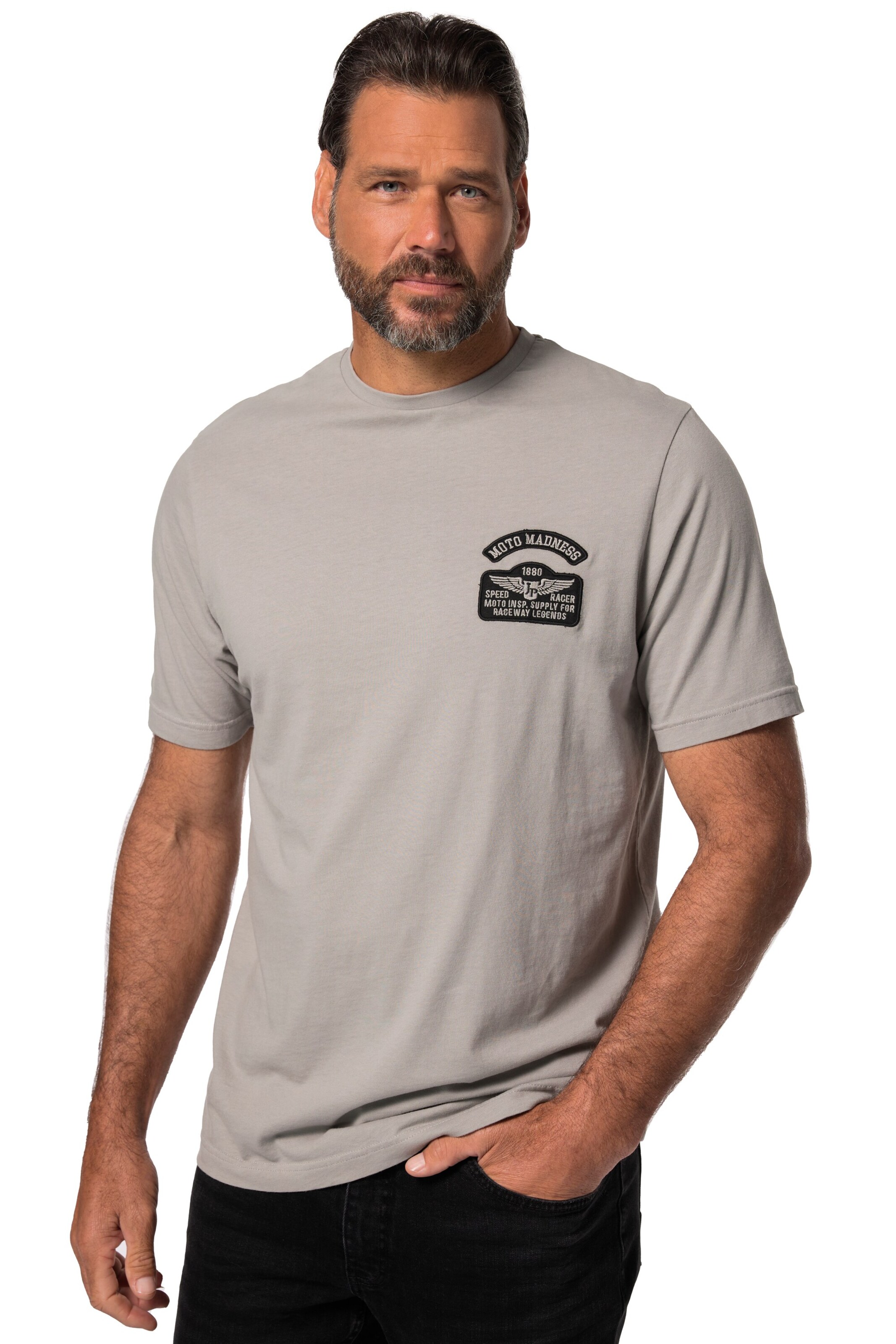 T-Shirt JP1880 en gris : devant