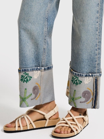 IT'S BASIC Loosefit Jeans 'RELAXED MID RISE JEANS' in Blauw