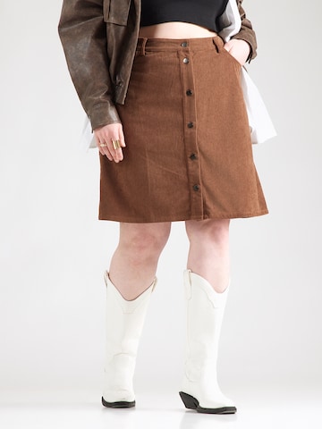 Gonna 'CARMANNI' di ONLY Carmakoma in marrone: frontale