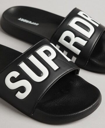 Superdry Strand-/badschoen 'Code Core' in Zwart