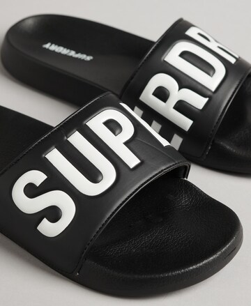 Superdry Beach & Pool Shoes 'Code Core' in Black