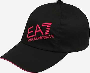 Șapcă de la EA7 Emporio Armani pe negru: față
