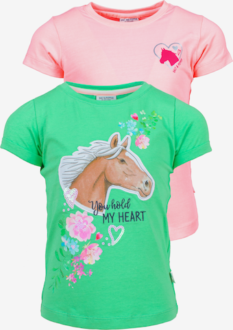 SALT AND PEPPER Shirt 'Horse' in Green: front
