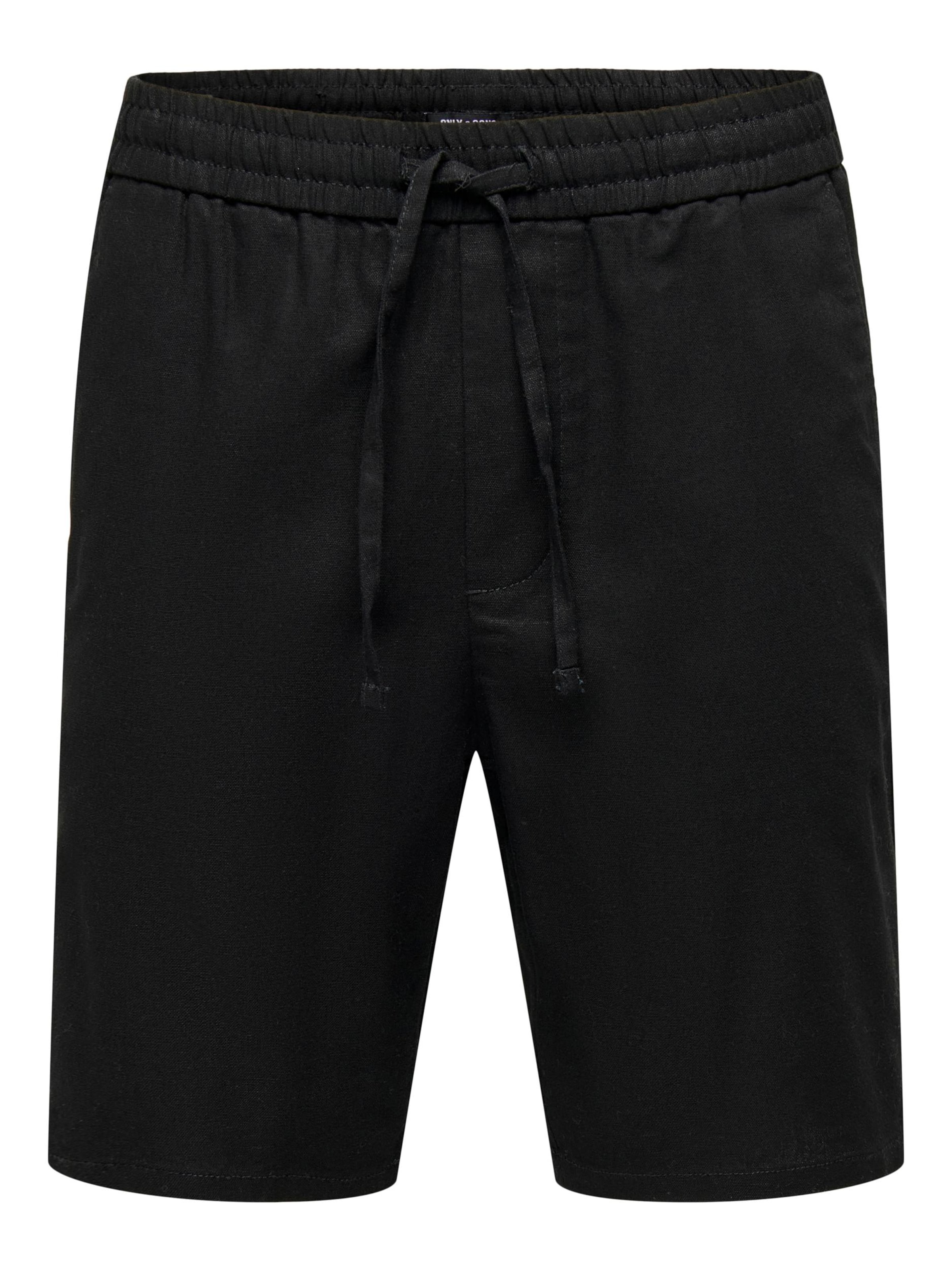 Pantalon 'Linus' Only & Sons en noir : devant