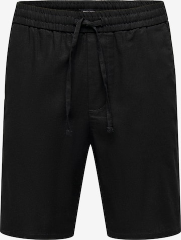 Pantalon 'Linus' Only & Sons en noir : devant