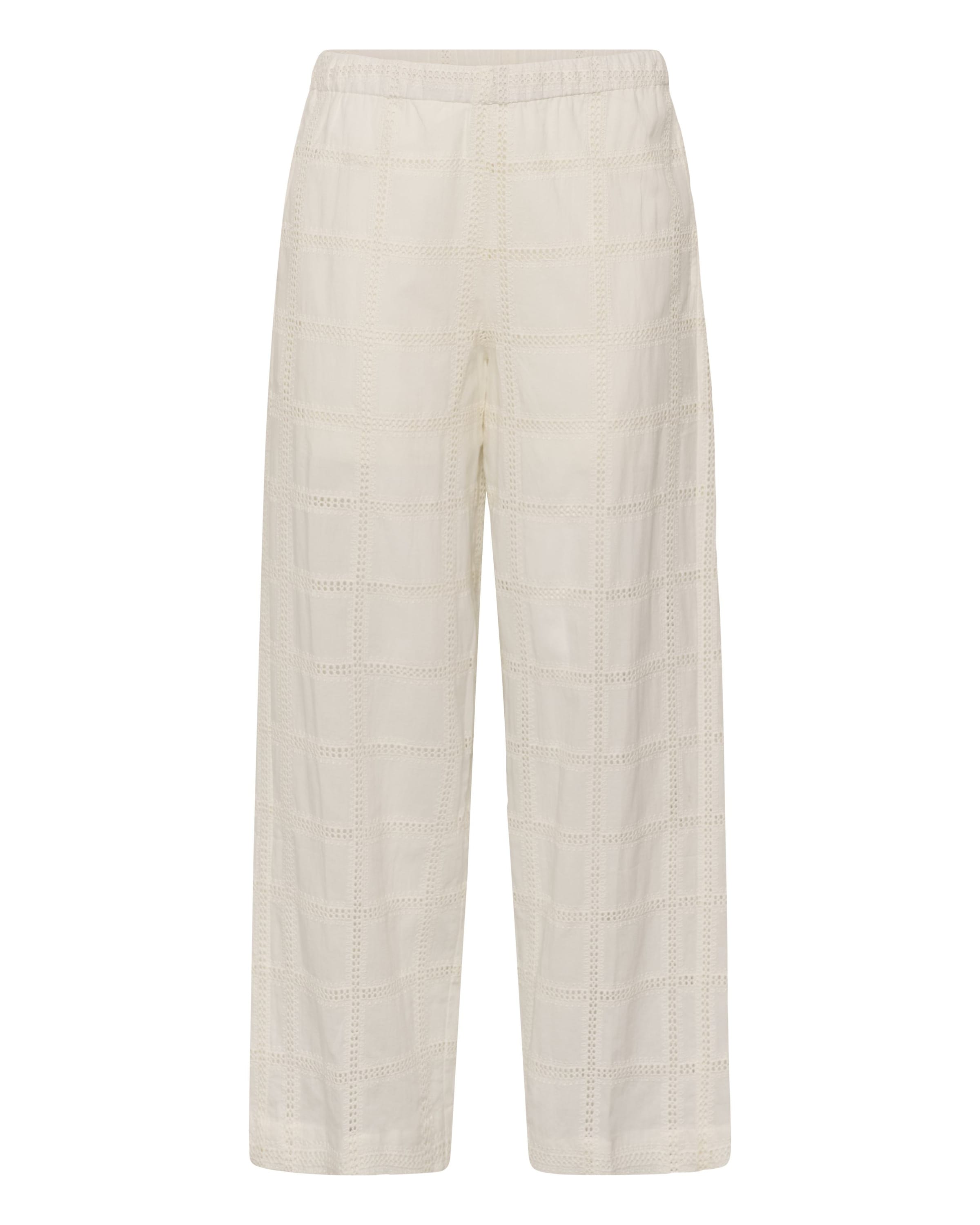 Pantalon 'SLCarmelita' SOAKED IN LUXURY en beige : devant
