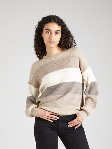 Pull-over 'ATIA' ONLY en beige : devant