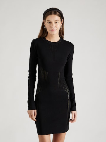 Robes en maille PATRIZIA PEPE en noir : devant