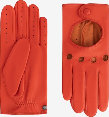 Roeckl Full Finger Gloves 'Rom Autofahrer' in Red: front