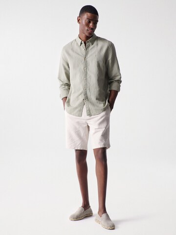 Salsa Jeans Regular fit Overhemd 'Birmingham' in Groen