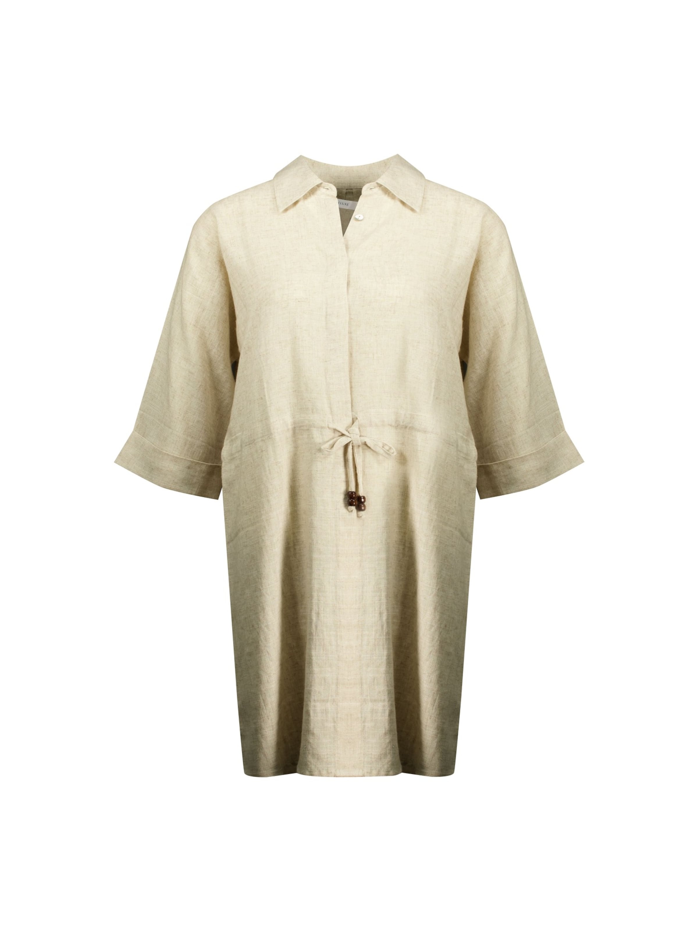 Deeluxe Jurk 'ZORA' in de kleur Sand, Productweergave