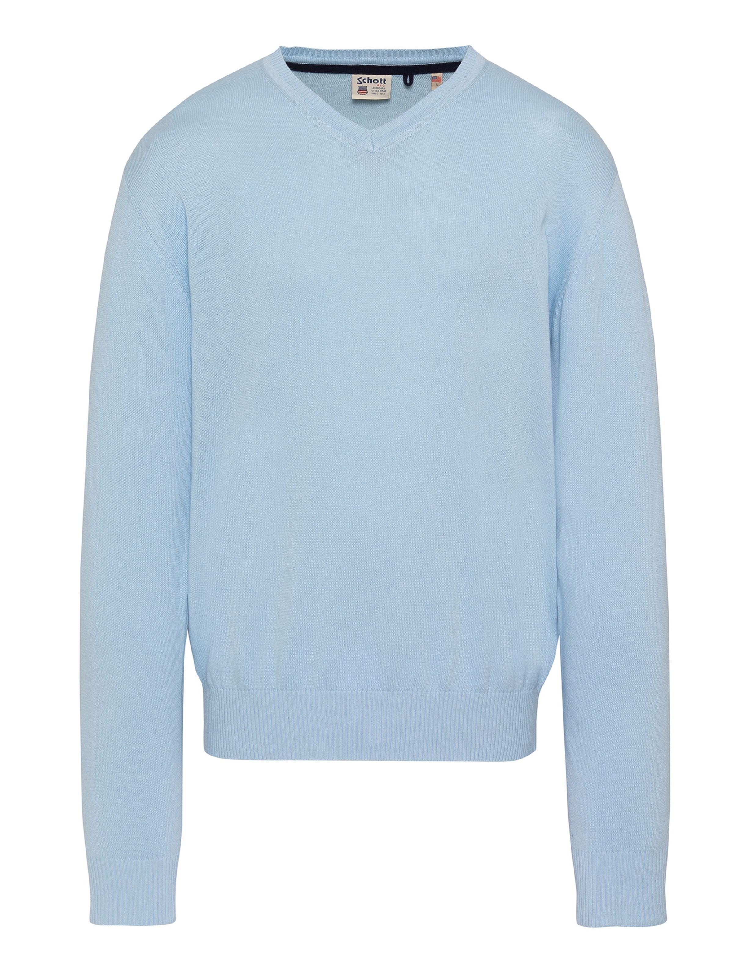 Pull-over Schott NYC en bleu : devant