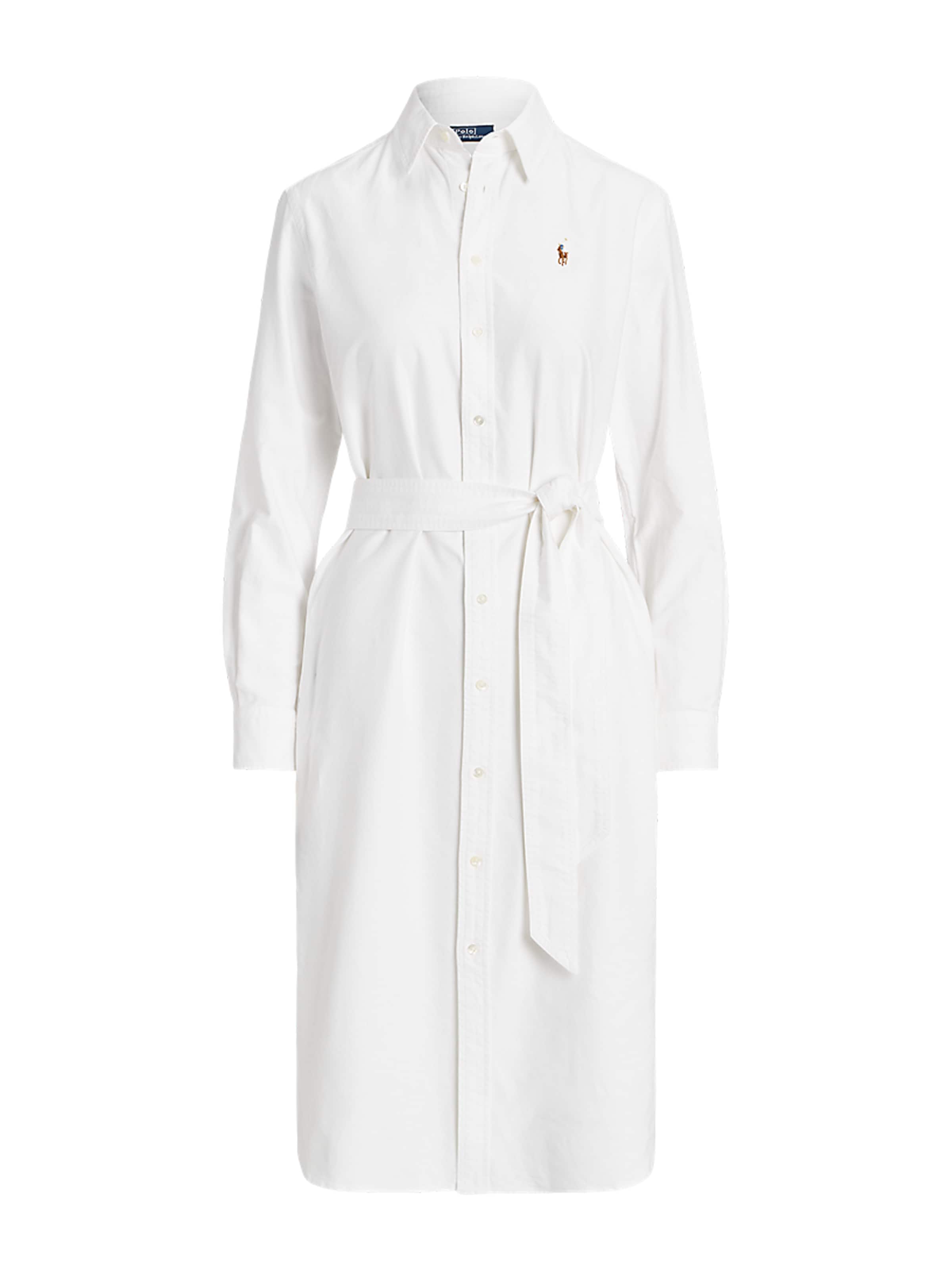 Polo Ralph Lauren Shirt dress in White: front