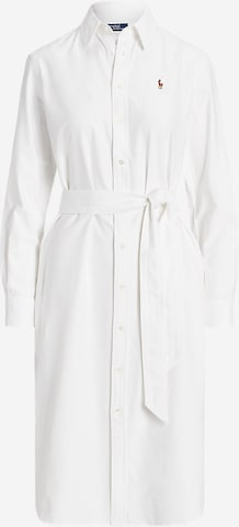 Polo Ralph Lauren Shirt dress in White: front