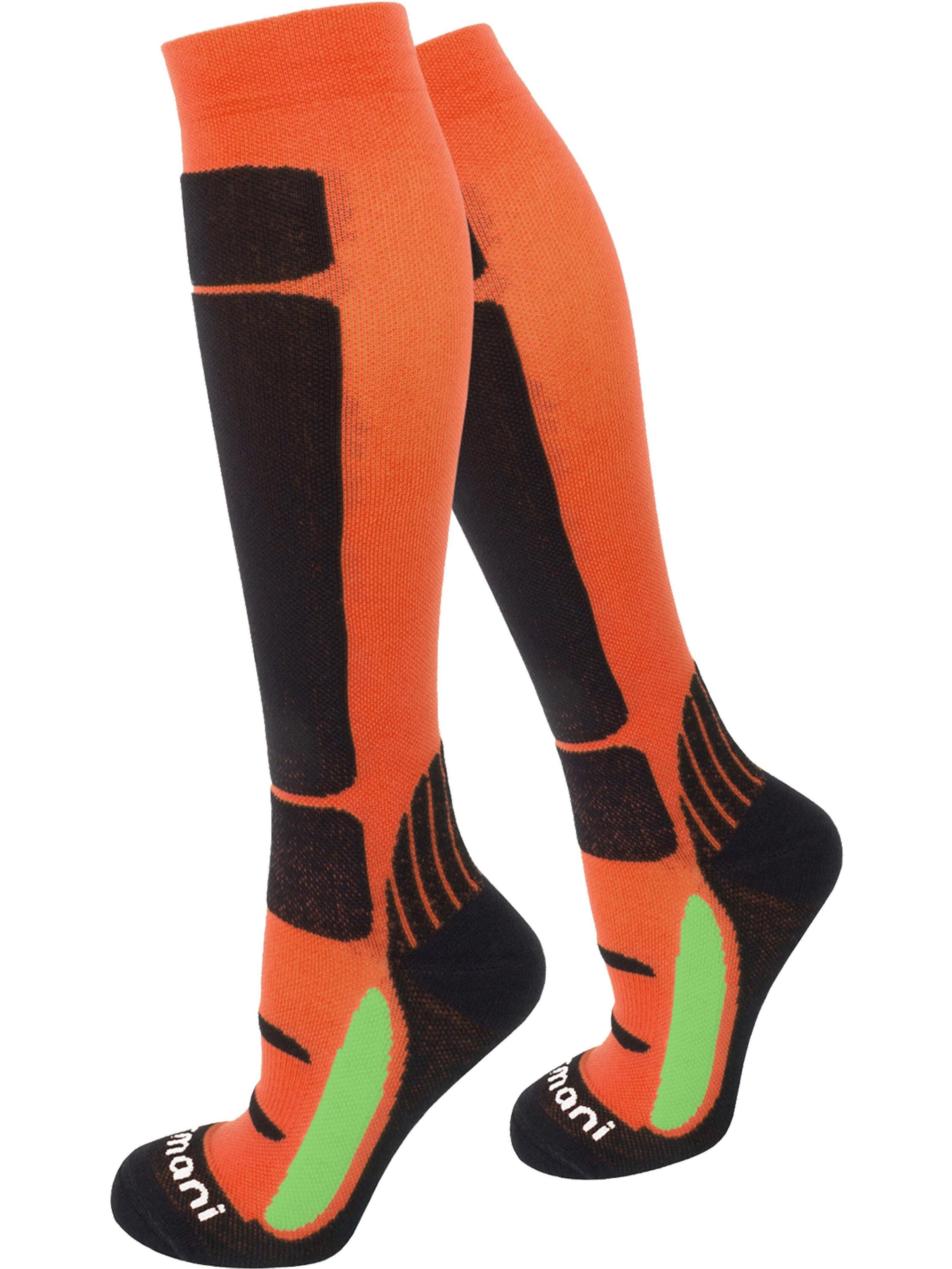 Chaussettes montantes normani en noir : devant