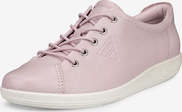 ECCO Athletic Lace-Up Shoes in Pink: front