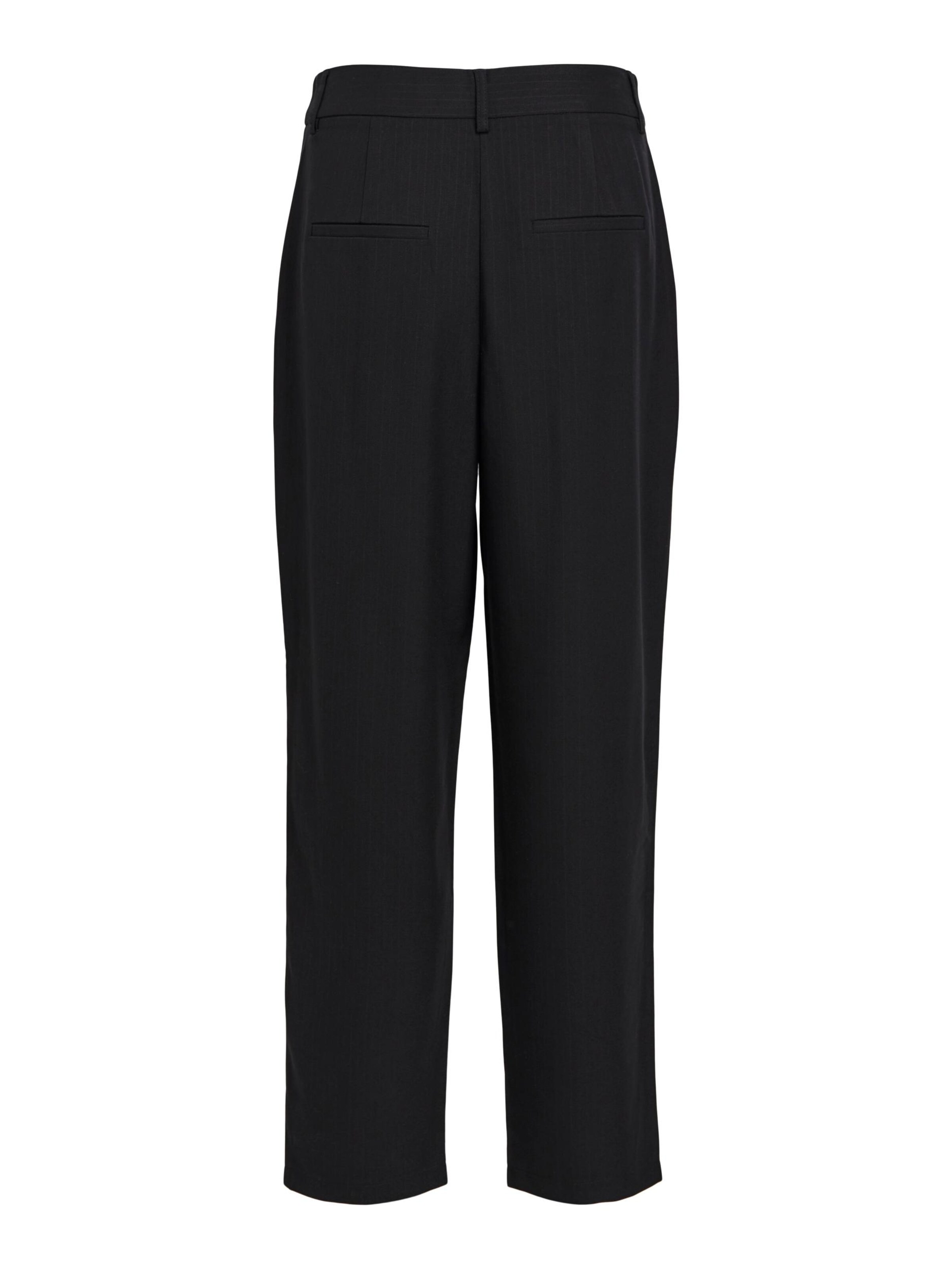 OBJECT Szabványos Élére vasalt nadrágok 'Elvira' - fekete