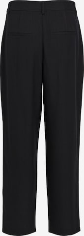 OBJECT Regular Pleat-Front Pants 'Elvira' in Black