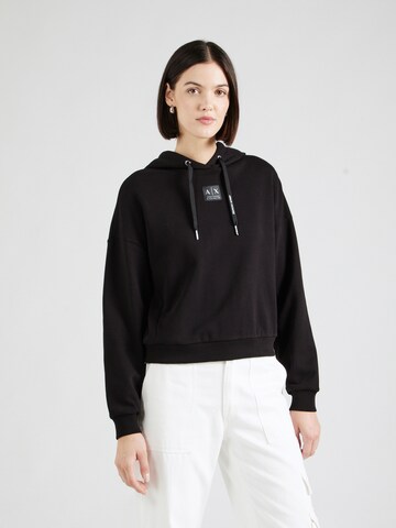 ARMANI EXCHANGE Sweatshirt in Black: front