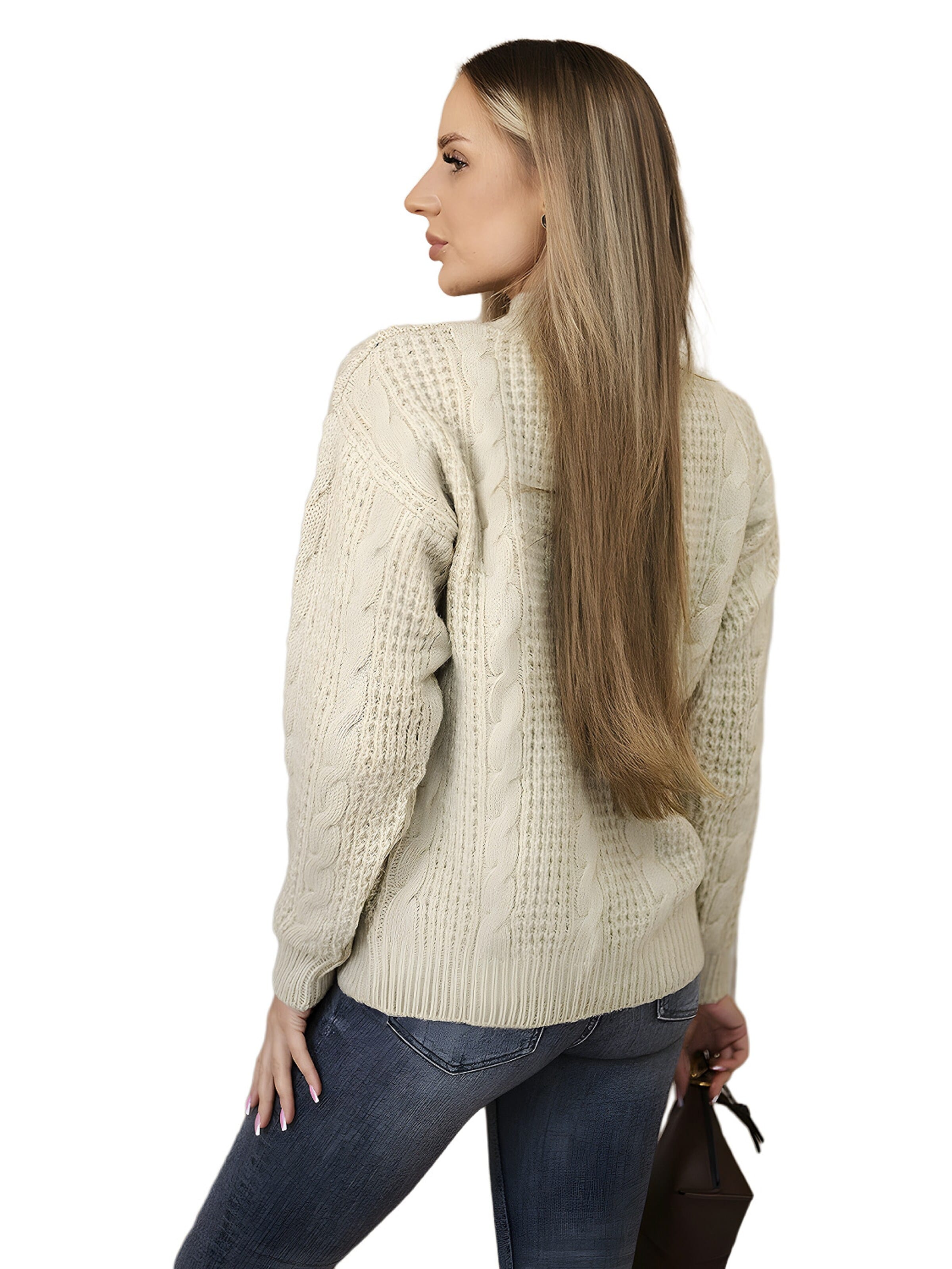 Lumera Sweter w kolorze beżowy