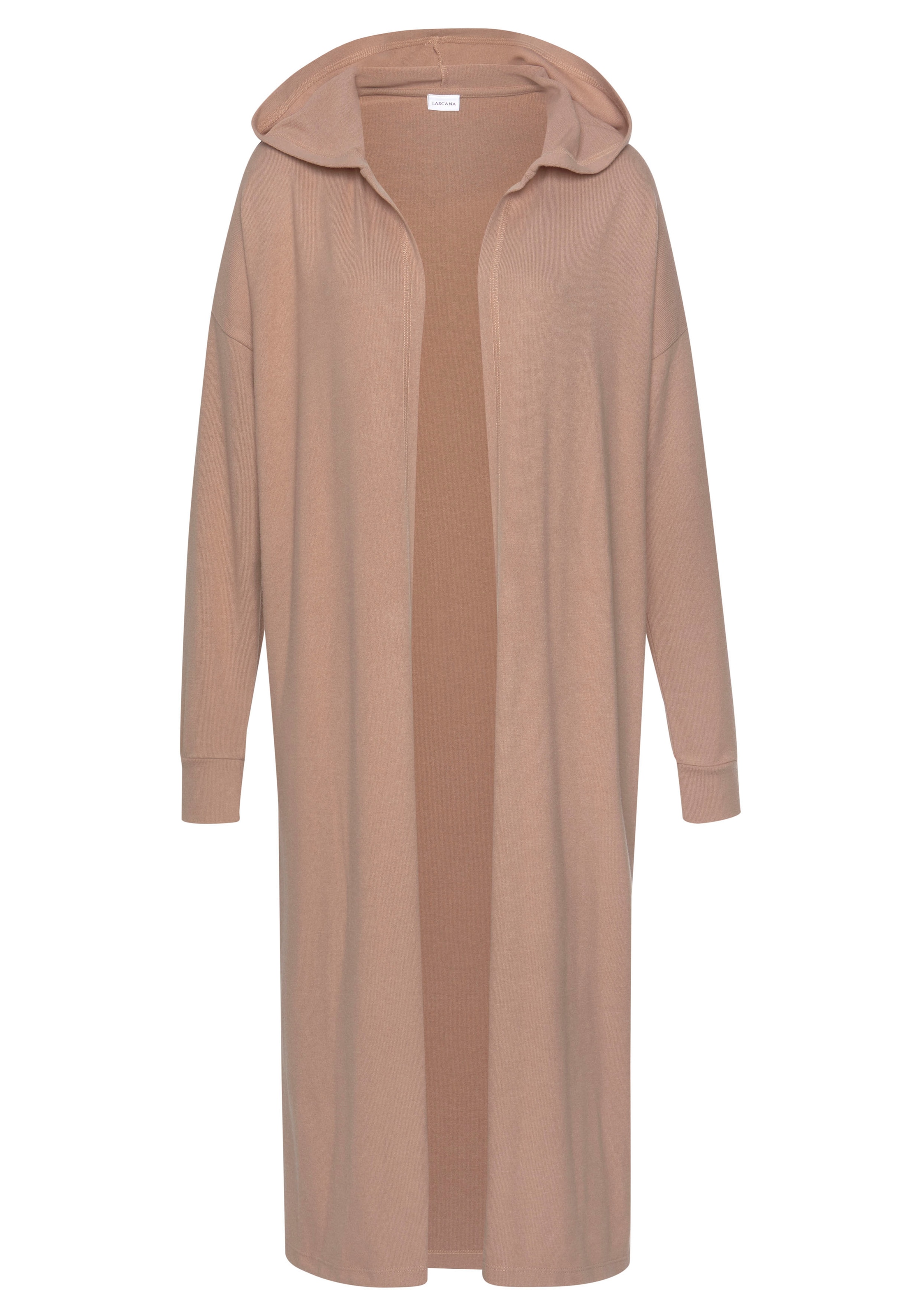LASCANA Dressing Gown in Beige: front