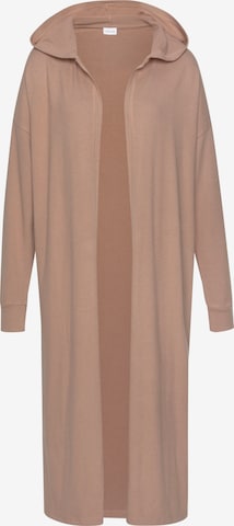 LASCANA Dressing Gown in Beige: front