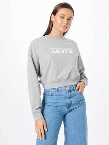 LEVI'S ® Суичър 'Graphic Laundry Crew' в сиво: отпред