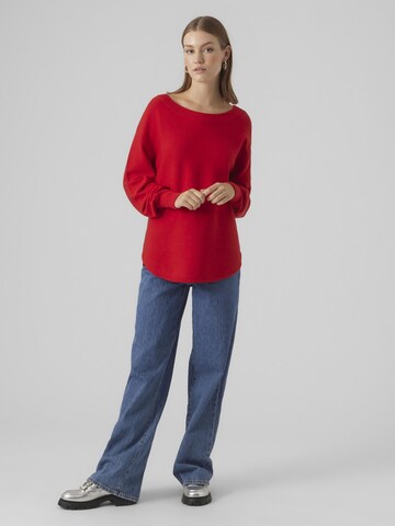 VERO MODA Sweater 'NANCY' in Red