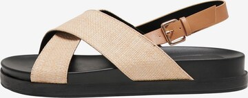 ONLY Sandalen met riem 'MINNIE-10' in Beige: voorkant