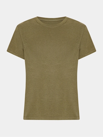 Copenhagen Bamboo Shirt 'Oliven' in Groen: voorkant