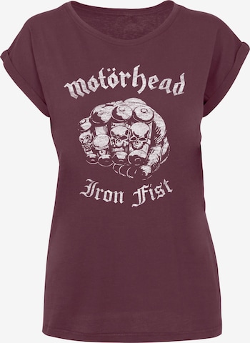 Maglietta 'Motorhead - Iron Fist' di Merchcode in rosso: frontale