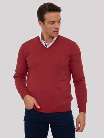 Sir Raymond Tailor Sweater 'Los Angeles' in Red: front