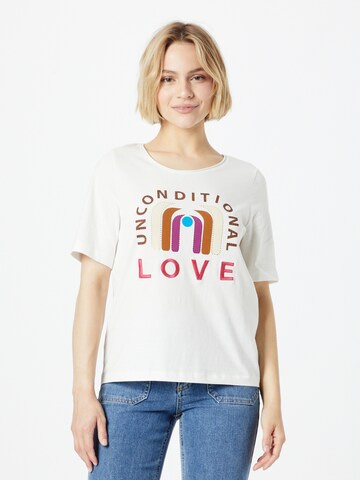 OUI T-shirt i vit: framsida