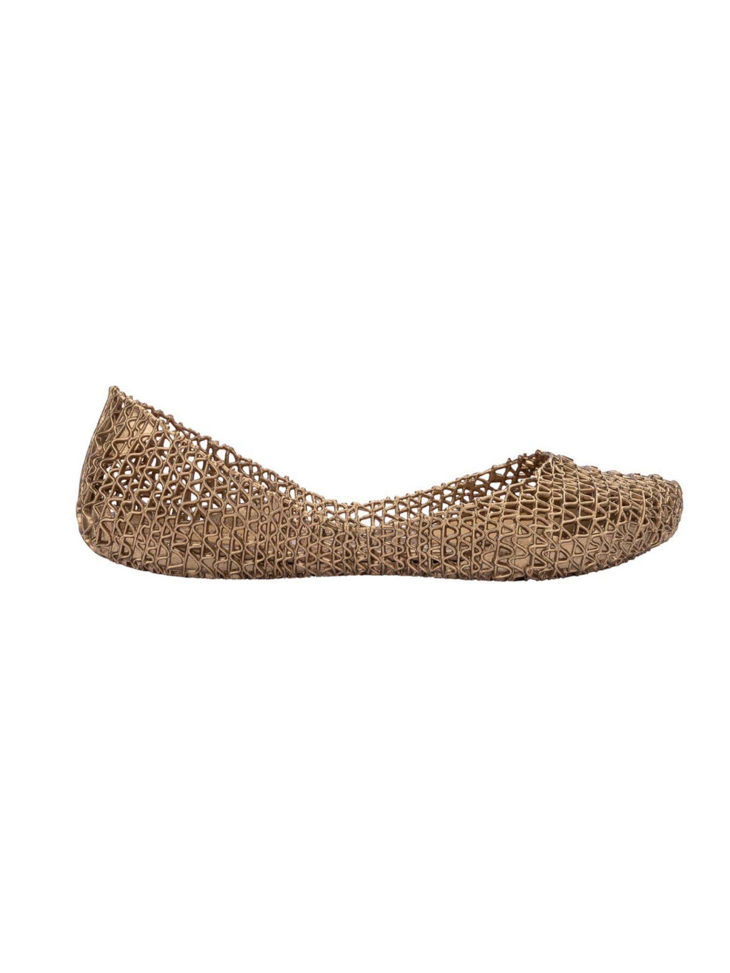 MELISSA Ballerina 'Campana Papel' in Gold: Vorderseite