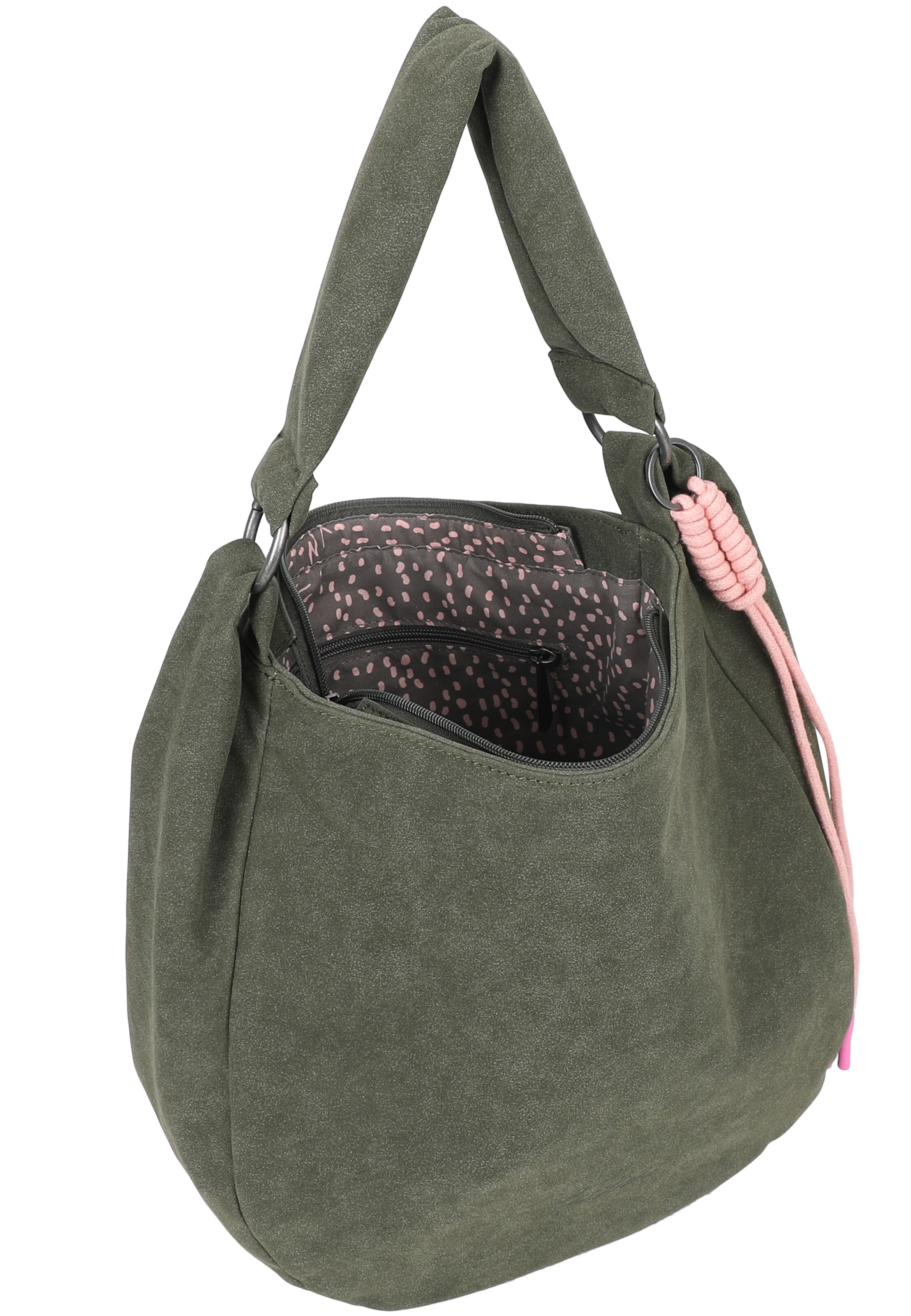 Fritzi aus Preußen Schoudertas 'Sue01 Suede Jacky Soft' in Groen