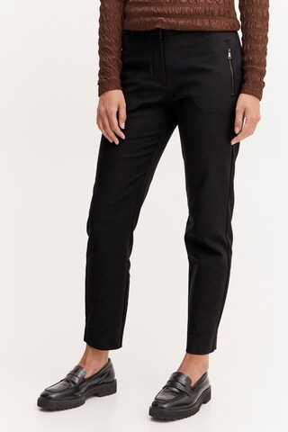 PULZ Jeans Pants 'BINDY' in Black: front